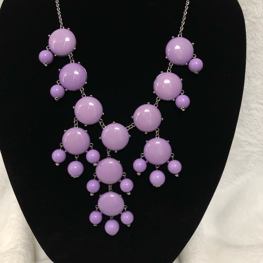 Purple bubble necklace
